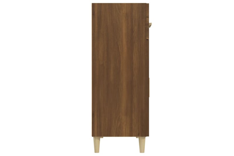 beBasic skænk 69,5x34x89 cm konstrueret træ brun egetræsfarve - Brun - Skænke & sideboards