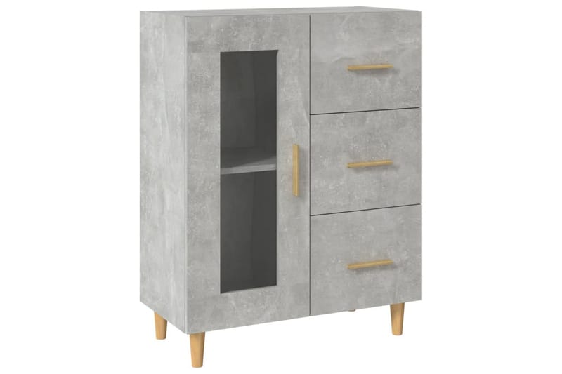 beBasic skænk 69,5x34x90 cm konstrueret træ betongrå - GrÃ¥ - Skænke & sideboards