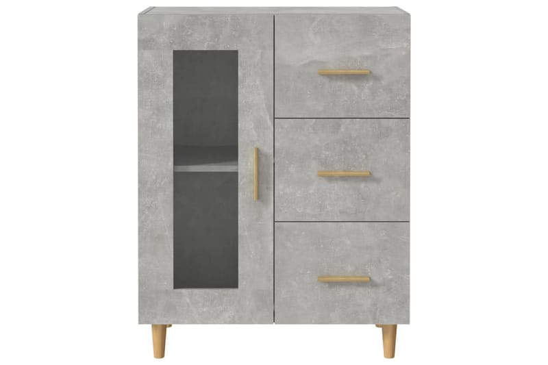 beBasic skænk 69,5x34x90 cm konstrueret træ betongrå - GrÃ¥ - Skænke & sideboards