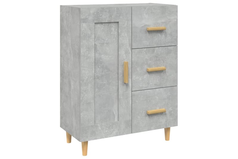 beBasic skænk 69,5x34x90 cm konstrueret træ betongrå - GrÃ¥ - Opbevaring - Opbevaringsmøbler - Skænke & sideboards