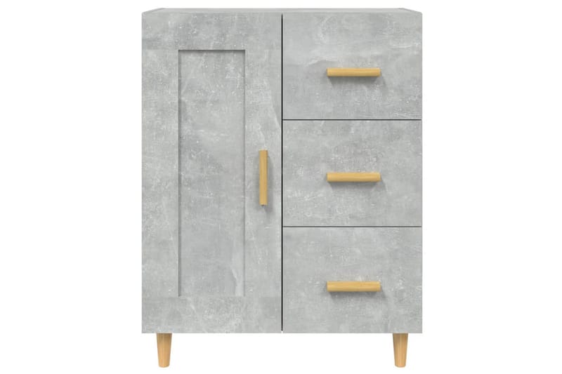 beBasic skænk 69,5x34x90 cm konstrueret træ betongrå - GrÃ¥ - Opbevaring - Opbevaringsmøbler - Skænke & sideboards
