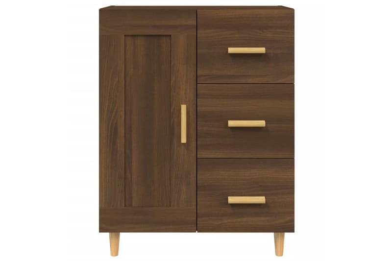 beBasic skænk 69,5x34x90 cm konstrueret træ brun egetræsfarve - Brun - Skænke & sideboards