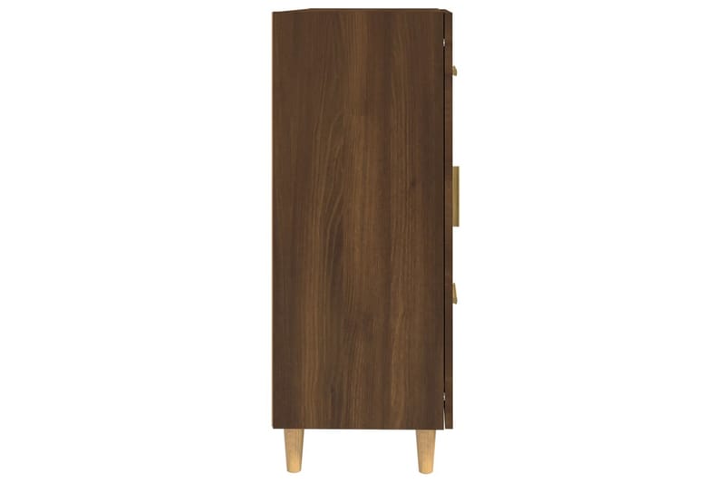 beBasic skænk 69,5x34x90 cm konstrueret træ brun egetræsfarve - Brun - Skænke & sideboards
