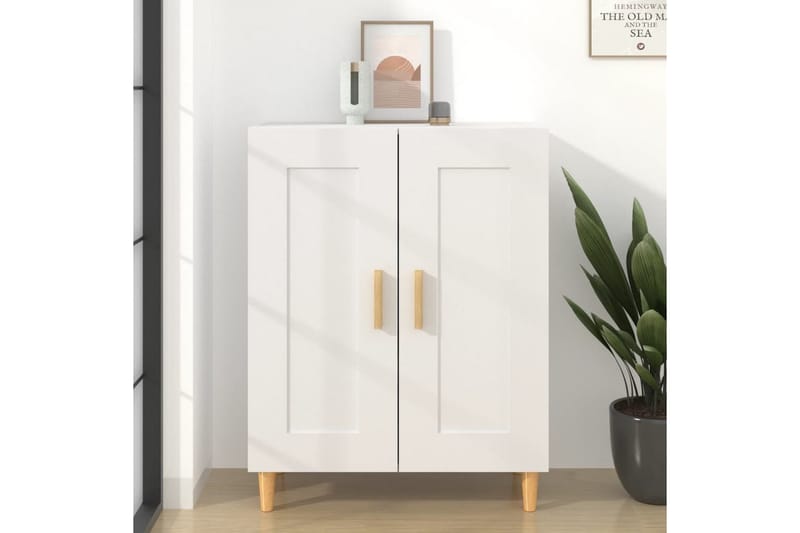 beBasic skænk 69,5x34x90 cm konstrueret træ hvid - Hvid - Skænke & sideboards