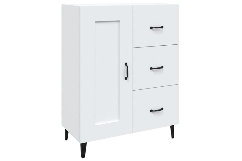 beBasic skænk 69,5x34x90 cm konstrueret træ hvid - Hvid - Skænke & sideboards