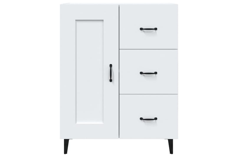 beBasic skænk 69,5x34x90 cm konstrueret træ hvid - Hvid - Skænke & sideboards