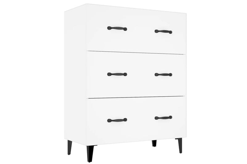 beBasic skænk 69,5x34x90 cm konstrueret træ hvid - Hvid - Skænke & sideboards