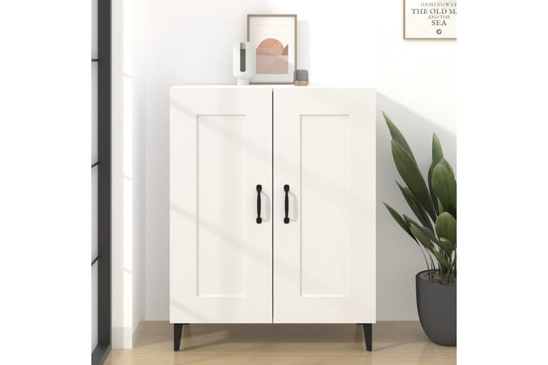 beBasic skænk 69,5x34x90 cm konstrueret træ hvid - Hvid - Skænke & sideboards