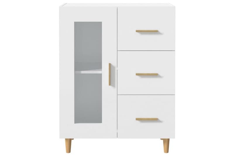 beBasic skænk 69,5x34x90 cm konstrueret træ hvid - Hvid - Skænke & sideboards