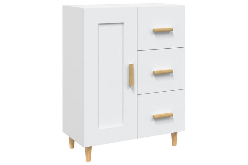 beBasic skænk 69,5x34x90 cm konstrueret træ hvid - Hvid - Skænke & sideboards