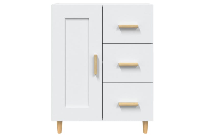 beBasic skænk 69,5x34x90 cm konstrueret træ hvid - Hvid - Skænke & sideboards