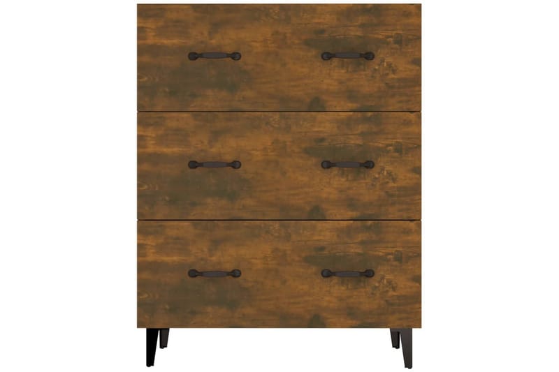 beBasic skænk 69,5x34x90 cm konstrueret træ røget egetræsfarve - Brun - Opbevaring - Opbevaringsmøbler - Skænke & sideboards