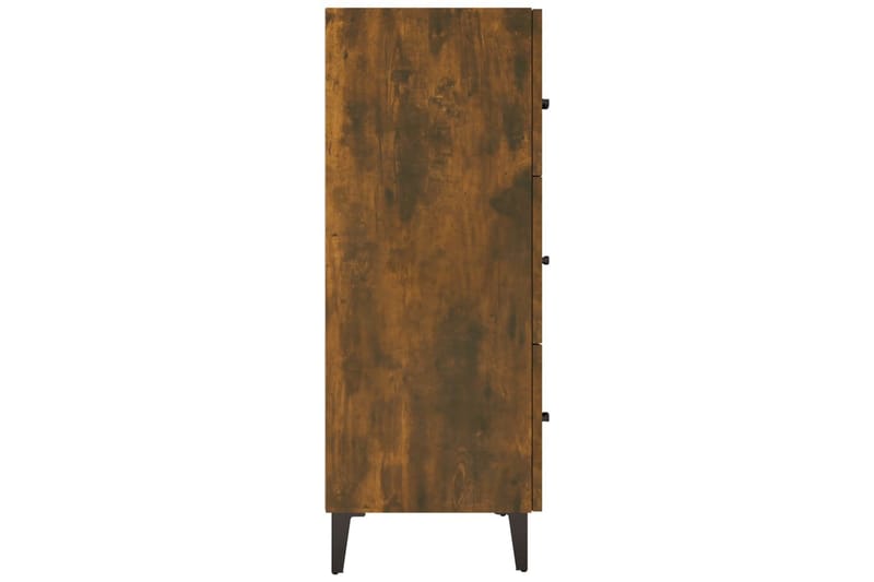 beBasic skænk 69,5x34x90 cm konstrueret træ røget egetræsfarve - Brun - Opbevaring - Opbevaringsmøbler - Skænke & sideboards