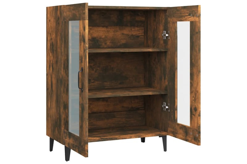 beBasic skænk 69,5x34x90 cm konstrueret træ røget egetræsfarve - Brun - Opbevaring - Opbevaringsmøbler - Skænke & sideboards