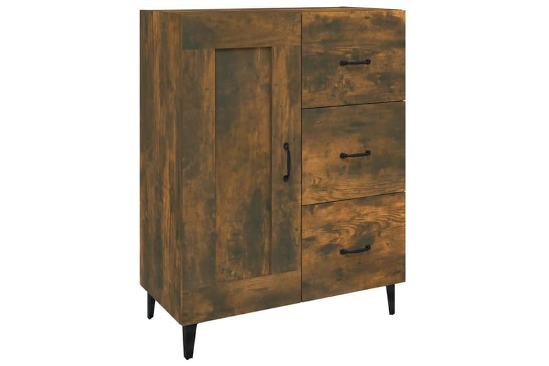 beBasic skænk 69,5x34x90 cm konstrueret træ røget egetræsfarve - Brun - Opbevaring - Opbevaringsmøbler - Skænke & sideboards