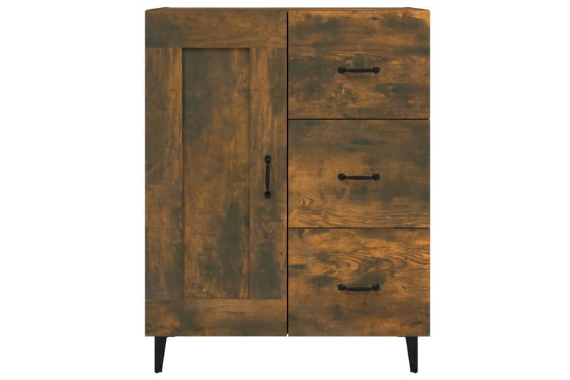 beBasic skænk 69,5x34x90 cm konstrueret træ røget egetræsfarve - Brun - Opbevaring - Opbevaringsmøbler - Skænke & sideboards