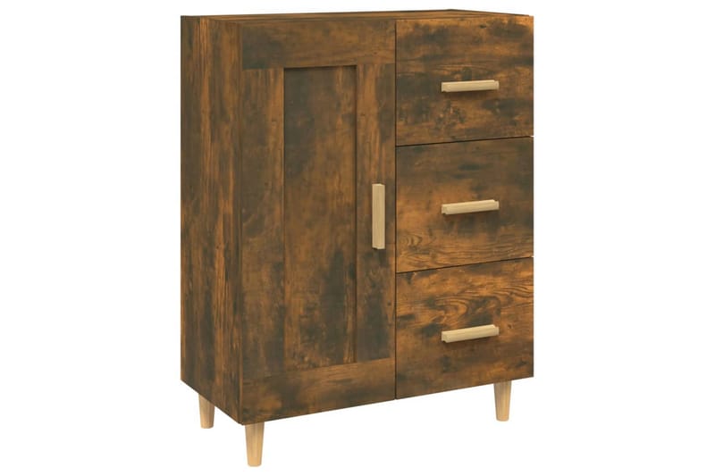 beBasic skænk 69,5x34x90 cm konstrueret træ røget egetræsfarve - Brun - Skænke & sideboards