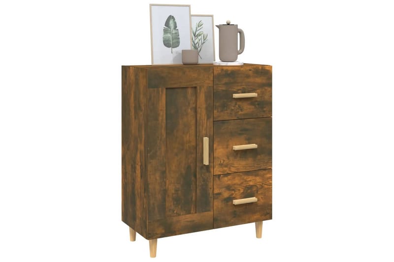 beBasic sk�ænk 69,5x34x90 cm konstrueret træ røget egetræsfarve - Brun - Skænke & sideboards