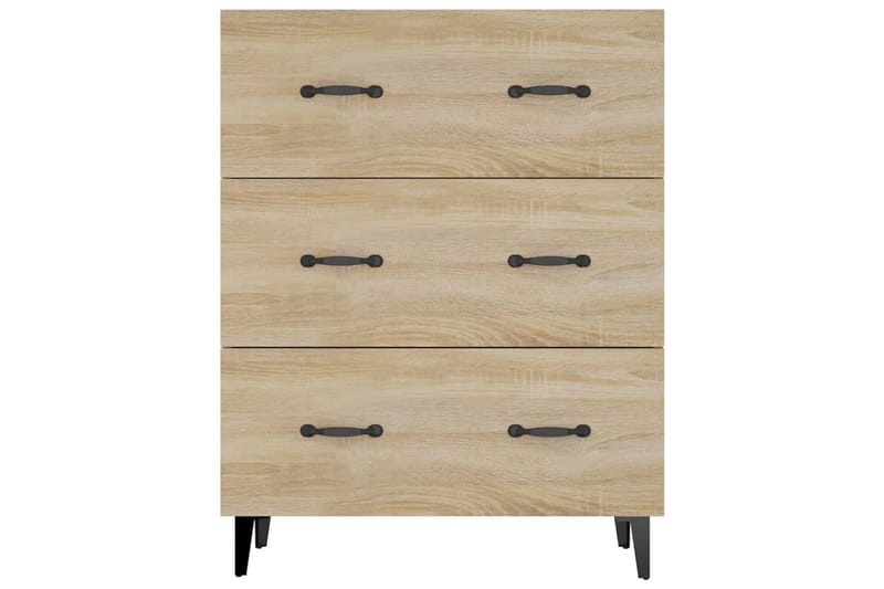 beBasic skænk 69,5x34x90 cm konstrueret træ sonoma-eg - Brun - Skænke & sideboards