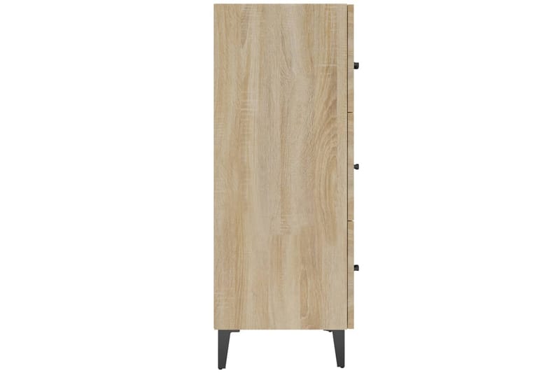 beBasic skænk 69,5x34x90 cm konstrueret træ sonoma-eg - Brun - Skænke & sideboards