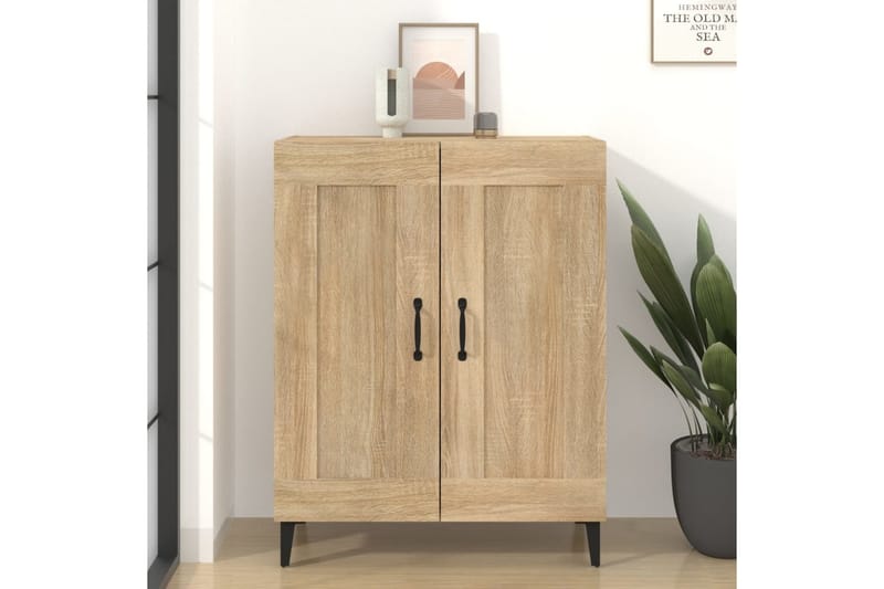 beBasic skænk 69,5x34x90 cm konstrueret træ sonoma-eg - Brun - Opbevaring - Opbevaringsmøbler - Skænke & sideboards