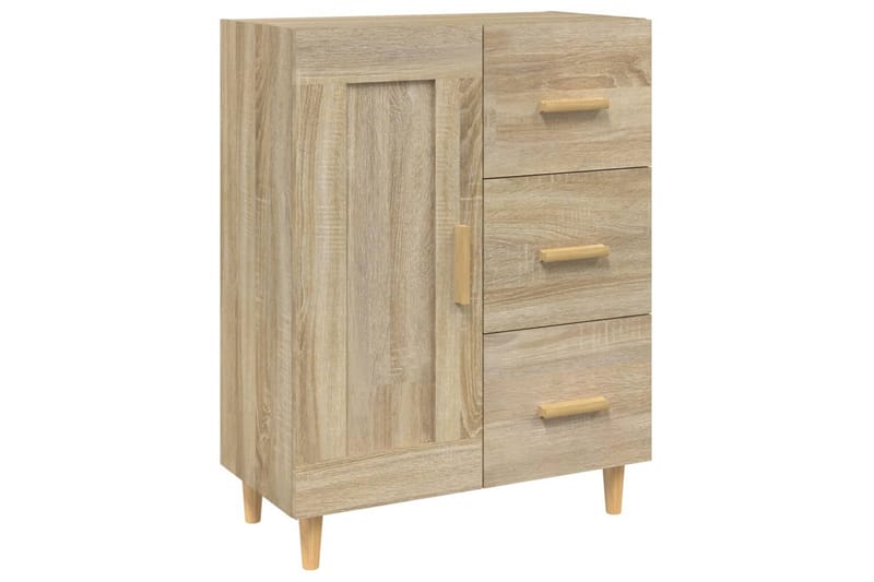 beBasic skænk 69,5x34x90 cm konstrueret træ sonoma-eg - Brun - Skænke & sideboards