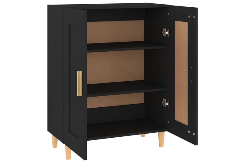 beBasic skænk 69,5x34x90 cm konstrueret træ sort - Sort - Skænke & sideboards