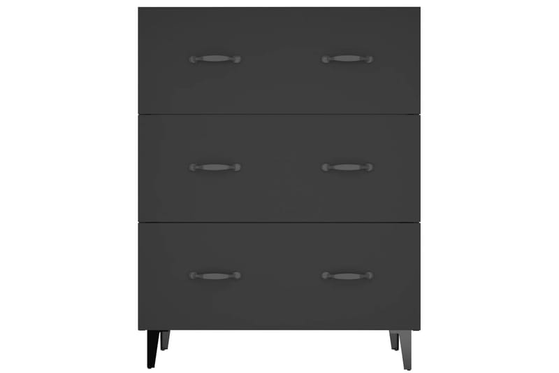 beBasic skænk 69,5x34x90 cm konstrueret træ sort - Sort - Skænke & sideboards