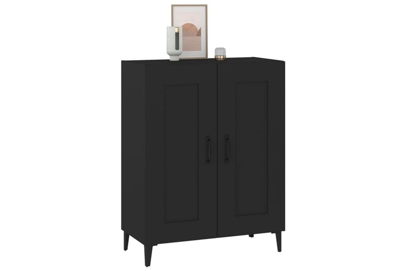 beBasic skænk 69,5x34x90 cm konstrueret træ sort - Sort - Skænke & sideboards