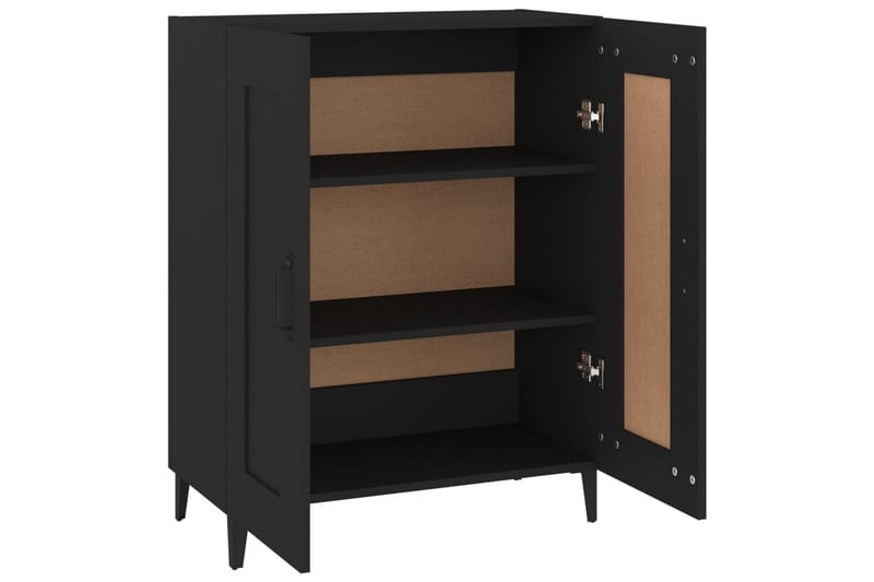 beBasic skænk 69,5x34x90 cm konstrueret træ sort - Sort - Skænke & sideboards