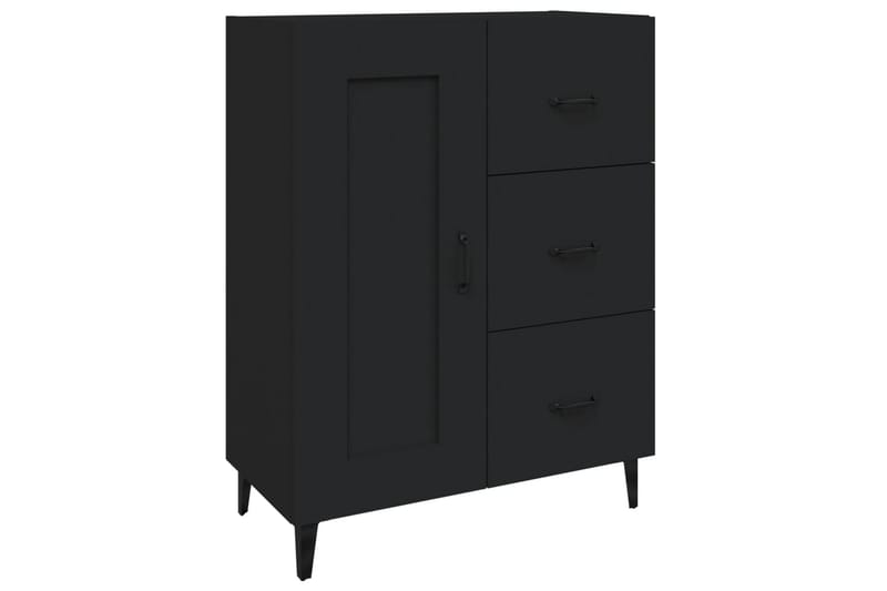 beBasic skænk 69,5x34x90 cm konstrueret træ sort - Sort - Skænke & sideboards