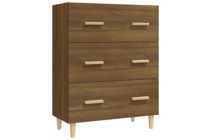 beBasic skænk 70x34x90 cm konstrueret træ brun egetræsfarve - Brun - Skænke & sideboards