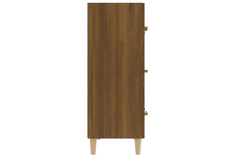 beBasic skænk 70x34x90 cm konstrueret træ brun egetræsfarve - Brun - Skænke & sideboards