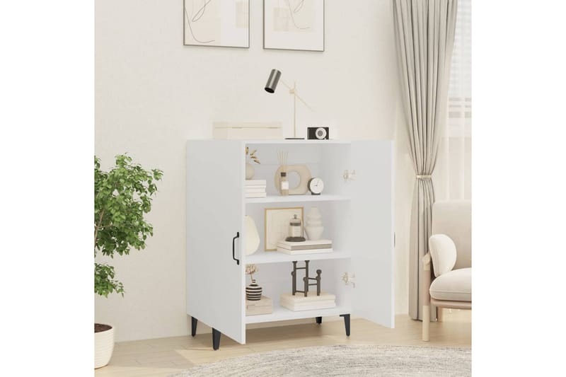 beBasic skænk 70x34x90 cm konstrueret træ hvid - Hvid - Skænke & sideboards