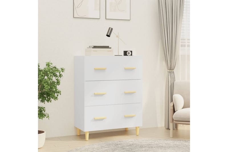 beBasic skænk 70x34x90 cm konstrueret træ hvid - Hvid - Skænke & sideboards