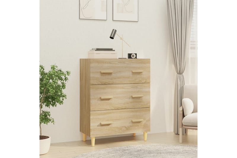 beBasic skænk 70x34x90 cm konstrueret træ sonoma-eg - Brun - Skænke & sideboards