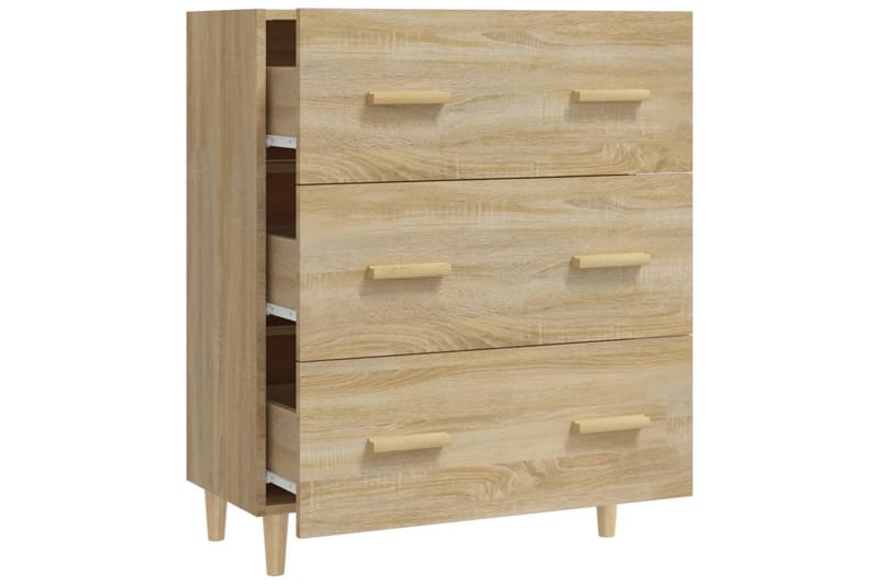 beBasic skænk 70x34x90 cm konstrueret træ sonoma-eg - Brun - Skænke & sideboards