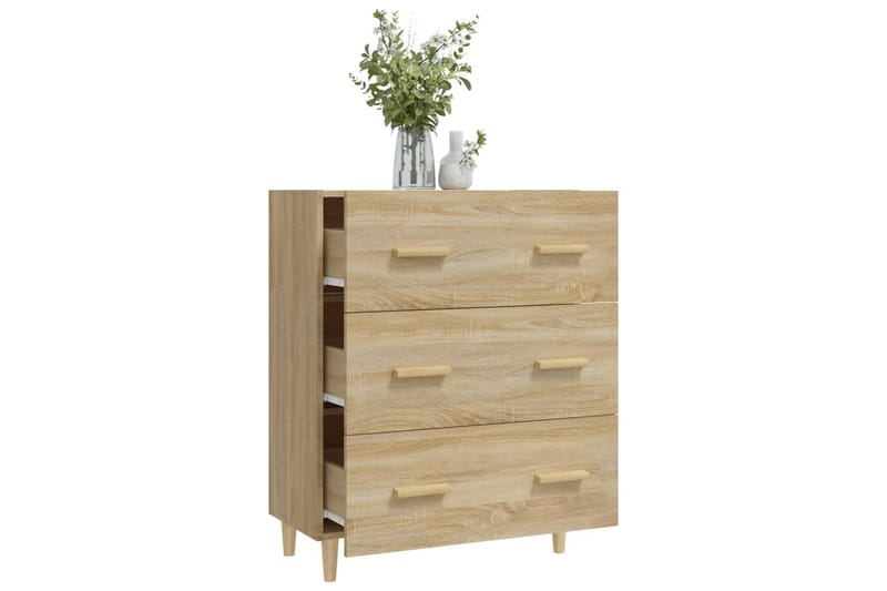 beBasic skænk 70x34x90 cm konstrueret træ sonoma-eg - Brun - Opbevaring - Opbevaringsmøbler - Skænke & sideboards