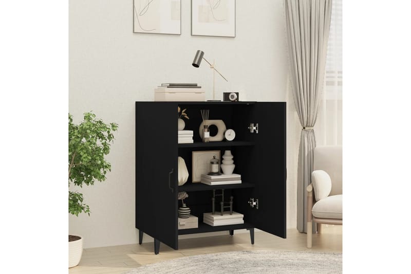 beBasic skænk 70x34x90 cm konstrueret træ sort - Sort - Skænke & sideboards