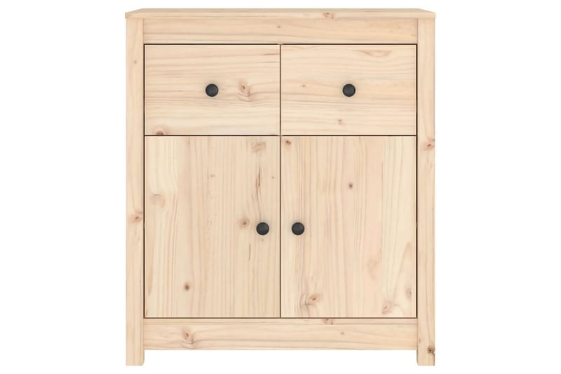 beBasic skænk 70x35x80 cm massivt fyrretræ - Brun - Skænke & sideboards