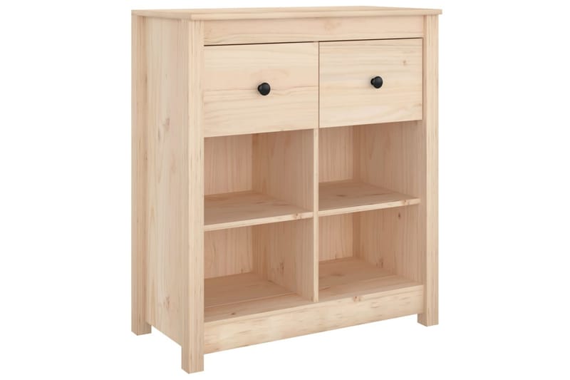 beBasic skænk 70x35x80 cm massivt fyrretræ - Brun - Skænke & sideboards