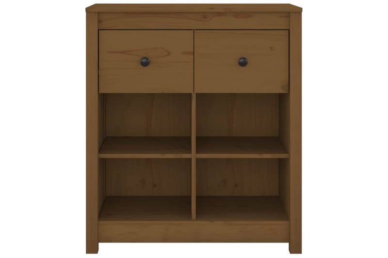 beBasic skænk 70x35x80 cm massivt fyrretræ gyldenbrun - Brun - Opbevaring - Opbevaringsmøbler - Skænke & sideboards