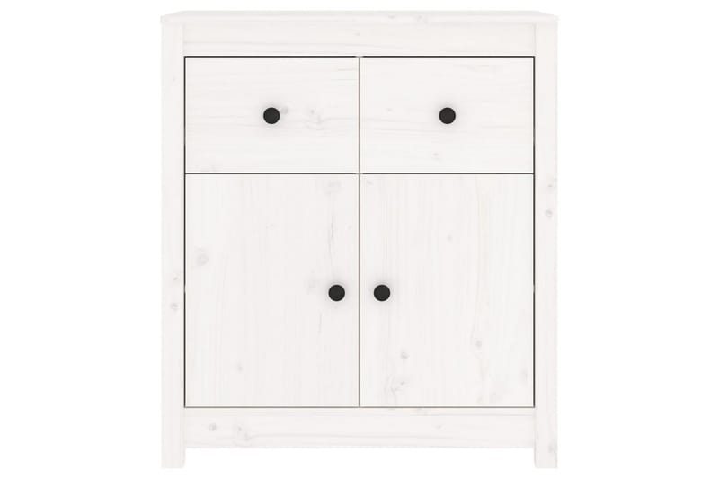 beBasic skænk 70x35x80 cm massivt fyrretræ hvid - Hvid - Opbevaring - Opbevaringsmøbler - Skænke & sideboards
