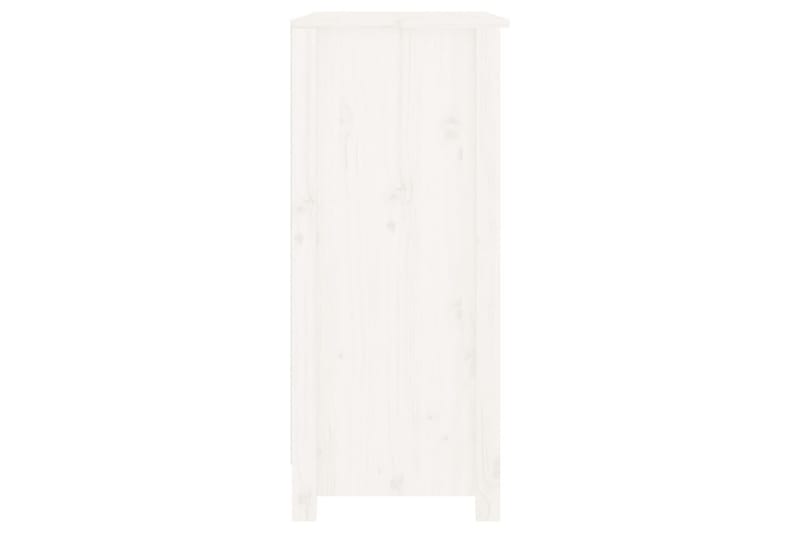 beBasic skænk 70x35x80 cm massivt fyrretræ hvid - Hvid - Skænke & sideboards