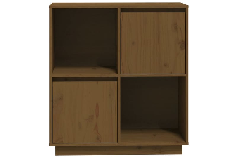 beBasic skænk 74x35x80 cm massivt fyrretræ gyldenbrun - Brun - Skænke & sideboards