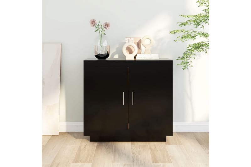 beBasic skænk 80x40x75 cm konstrueret træ sort - Sort - Skænke & sideboards