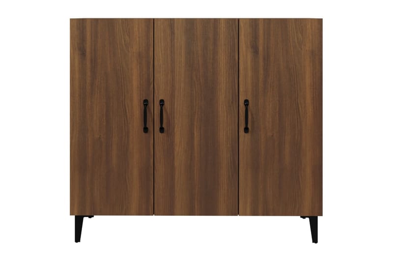 beBasic skænk 90x34x80 cm konstrueret træ brun egetræsfarve - Brun - Skænke & sideboards