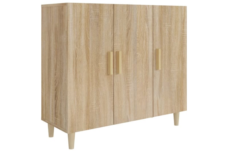 beBasic skænk 90x34x80 cm konstrueret træ sonoma-eg - Brun - Opbevaring - Opbevaringsmøbler - Skænke & sideboards
