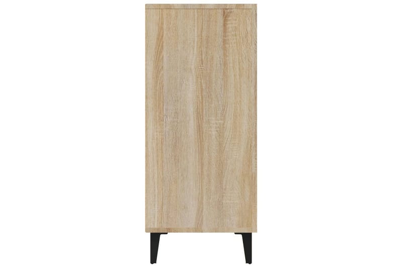 beBasic skænk 90x34x80 cm konstrueret træ sonoma-eg - Brun - Opbevaring - Opbevaringsmøbler - Skænke & sideboards