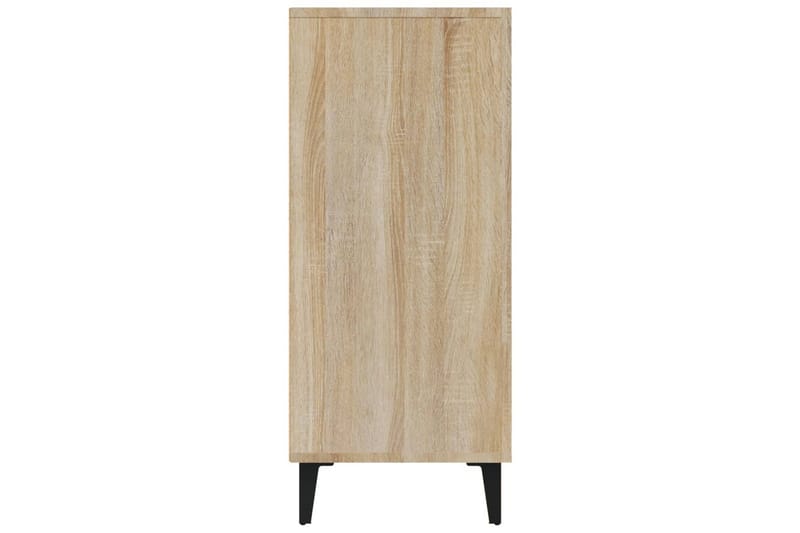 beBasic skænk 90x34x80 cm konstrueret træ sonoma-eg - Brun - Skænke & sideboards